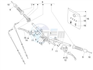 GTS 125 GTS SUPER 125 4T IE ABS E4 (EMEA) drawing Handlebars - Master cil.