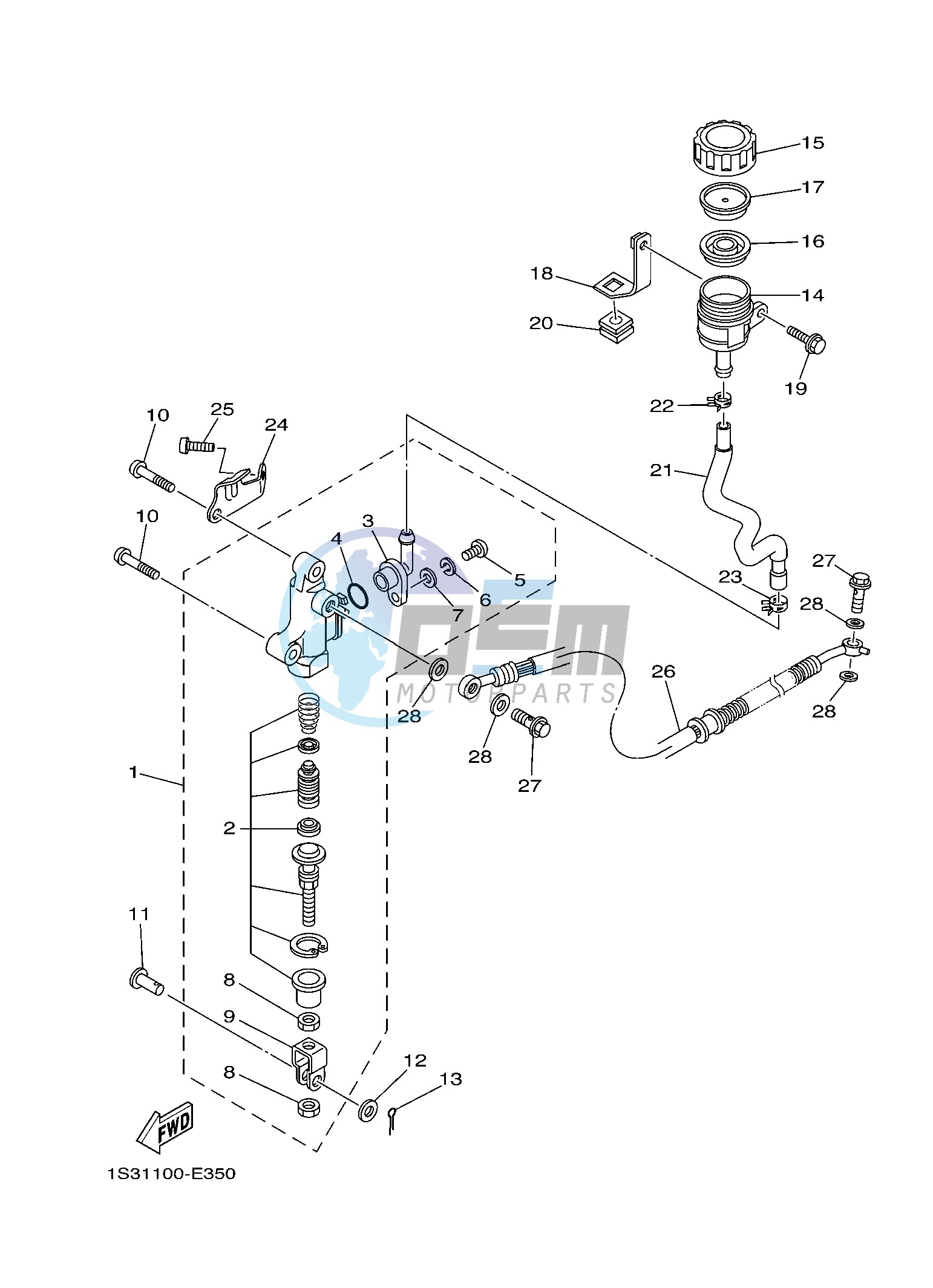 REAR MASTER CYLINDER