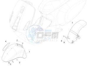 125 4T 3V ie Primavera (EMEA) (Ch, IT) drawing Wheel huosing - Mudguard