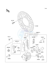 VN 1500 B [VULCAN 88 SE] (B1-B3) N8F drawing FRONT BRAKE