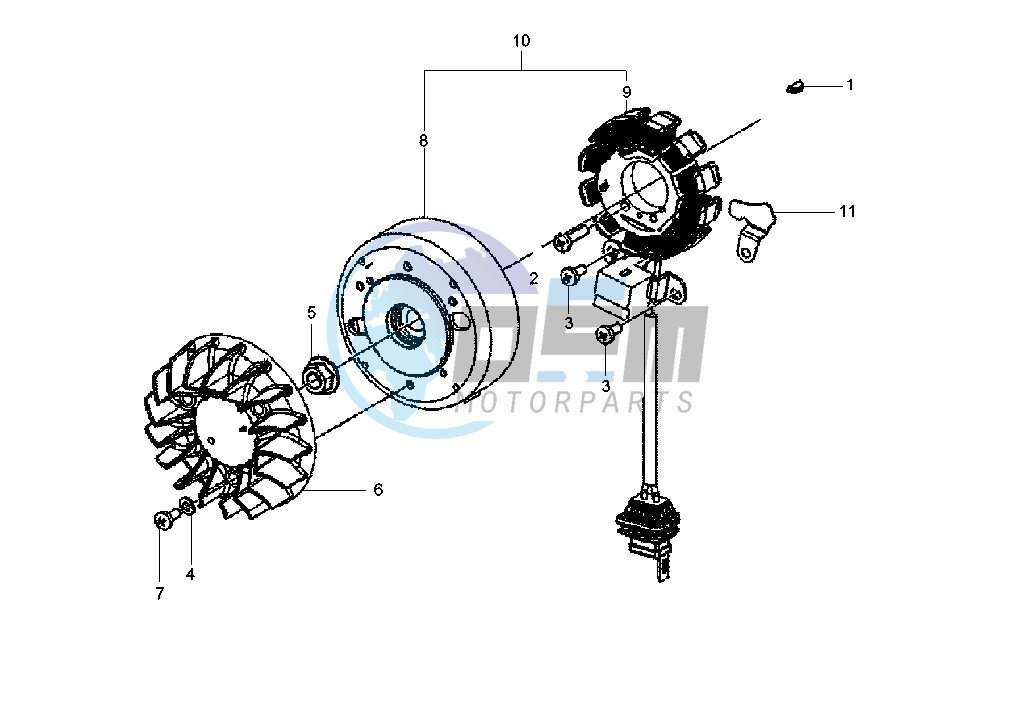 Flywheel magneto