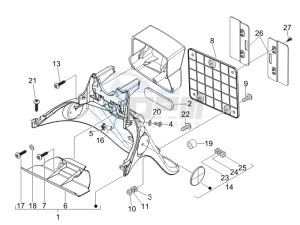 Zip & Zip 100 drawing Rear cover - Splash guard