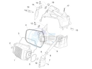 Liberty 125 4T Delivery E3 NEXIVE drawing Cylinder head cover