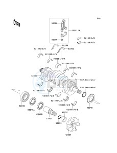 JT 1200 D [STX-12F] (D1-D1) D1 drawing CRANKSHAFT