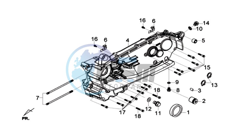 CRANKCASE LEFT