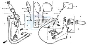 GL1500CD drawing SWITCH/CABLE