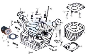 XS-125-K drawing CYLINDER HEAD CPL