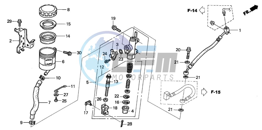 RR. BRAKE MASTER CYLINDER (ST1300)