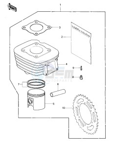 KX 80 C [KX80] (C1) [KX80] drawing OPTIONAL PARTS -- 81 KX80-C1- -