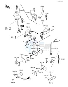 ZX 900 A [NINJA] (A3) NINJA 900 drawing IGNITION SWITCH_LOCKS_REFLECTORS