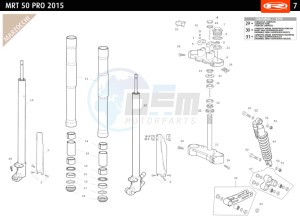 MRT-50-PRO-PRO-GREEN drawing FRONT FORK MARZOCCHI