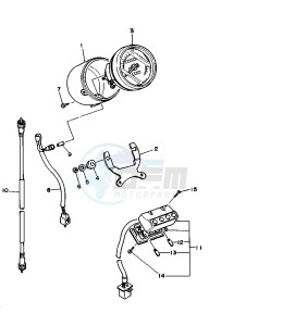 XV VIRAGO 535 drawing METER