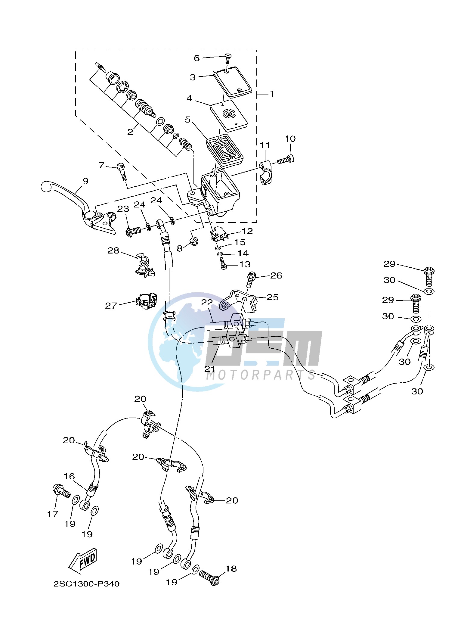 FRONT MASTER CYLINDER