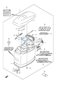 DF 250 drawing Engine Cover