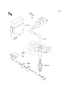 KVF 400 A [PRAIRIE 400 4X4] (A2) [PRAIRIE 400 4X4] drawing IGNITION SYSTEM