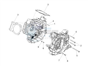 SHIVER 900 E4 ABS (NAFTA) drawing Crankcases I  Mounting