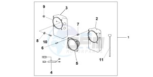 ST1300 drawing FR SPEAKER SET