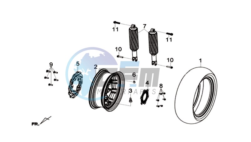 R  WHEEL - RR  CUSHION