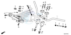 VT750SE Shadow E drawing HANDLE PIPE (VT750S)