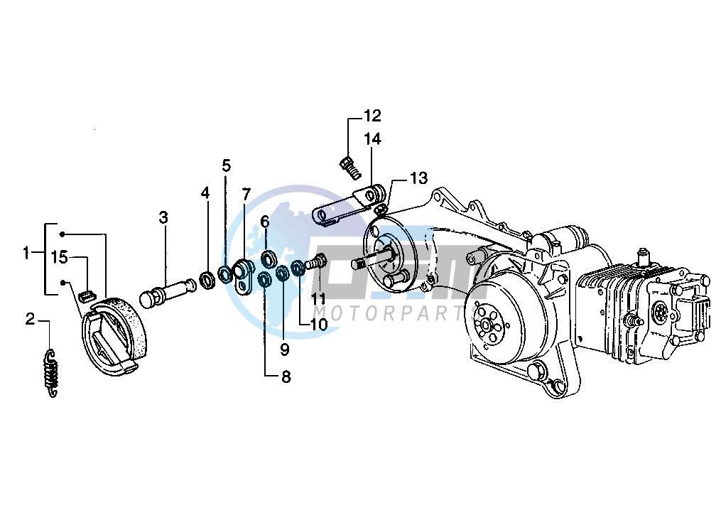 Rear brake shoes