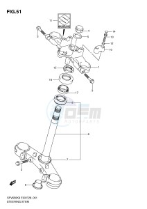 SFV650 (E3-E28) Gladius drawing STEERING STEM