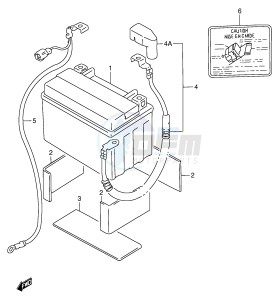 RF900R (E2) drawing BATTERY