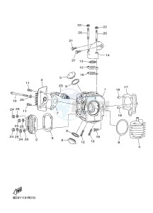 YFM90R YFM09RYXH (BD39) drawing CYLINDER HEAD