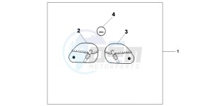 VT750CA drawing LEATHER SADDLEBAG SET (STUDDED)