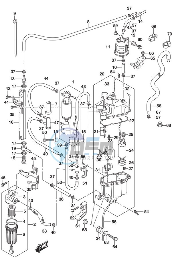 Fuel Pump/Fuel Vapor Separator