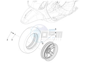 S 125 4T 3V E3 ie Taiwan drawing Front wheel