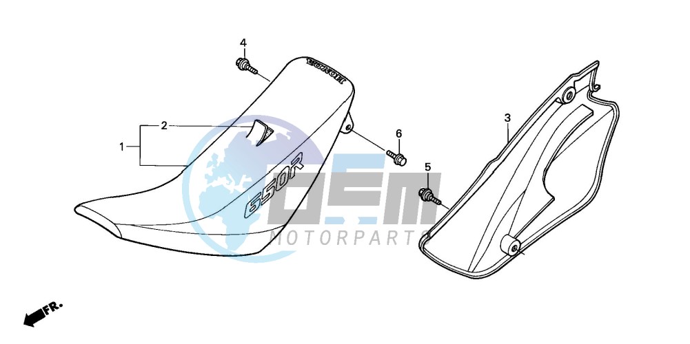 SEAT/R. SIDE COVER