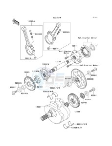 VN 1600 B [VULCAN 1600 MEAN STREAK] (B6F-B8FA) B8F drawing CRANKSHAFT