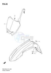 RM-Z450 (E19) drawing FRONT FENDER