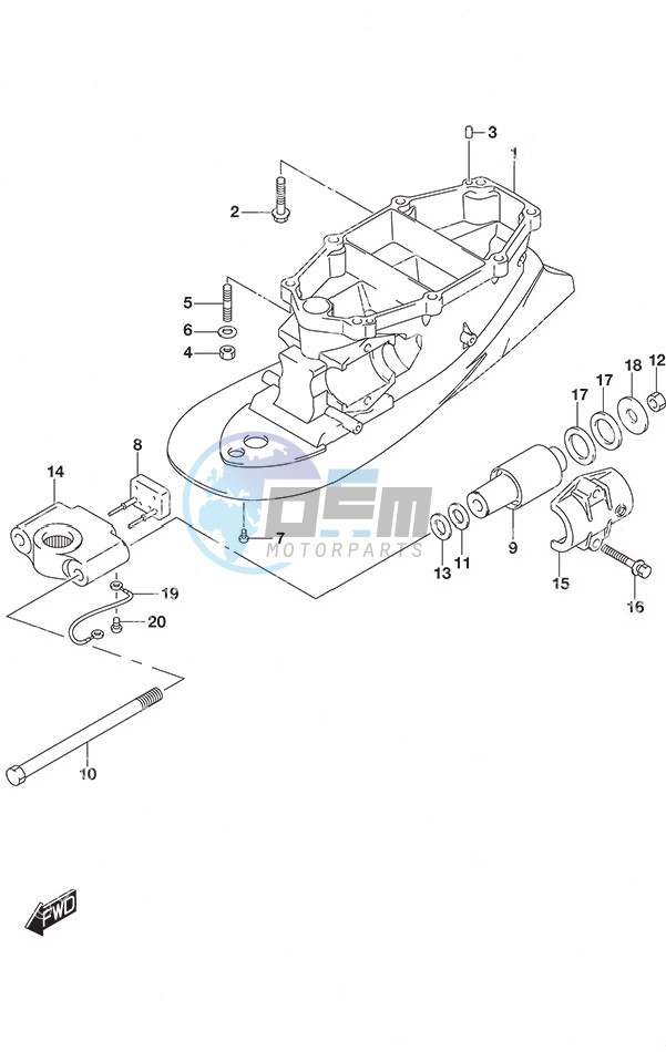 Drive Shaft Housing w/Transom (L)