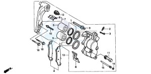 CR500R drawing FRONT BRAKE CALIPER