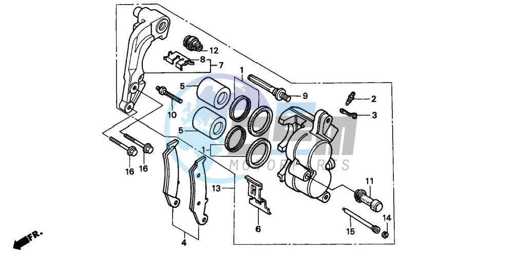 FRONT BRAKE CALIPER