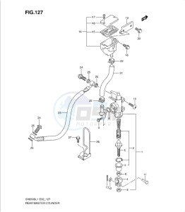 SV650/S drawing REAR MASTER CYLINDER (SV650SL1 E24)