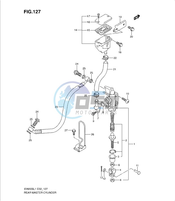 REAR MASTER CYLINDER (SV650SL1 E24)