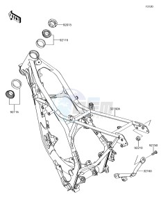 KX85 KX85CFF EU drawing Frame