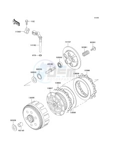 KL 125 D [KLR125] (D20-D22) [KLR125] drawing CLUTCH