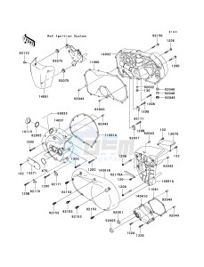 VN 900 B [VULCAN 900 CLASSIC] (6F-9F) B8F drawing ENGINE COVER-- S- -