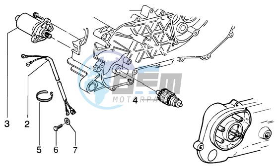 Starting motor