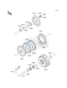 KX 125 L [KX125] (L3) [KX125] drawing CLUTCH