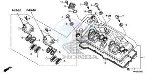 CBR1000SAG CBR1000 ED drawing CYLINDER HEAD COVER