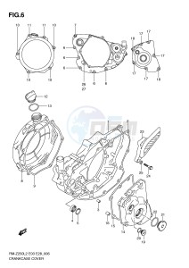 RM-Z250 (E03) drawing CRANKCASE COVER