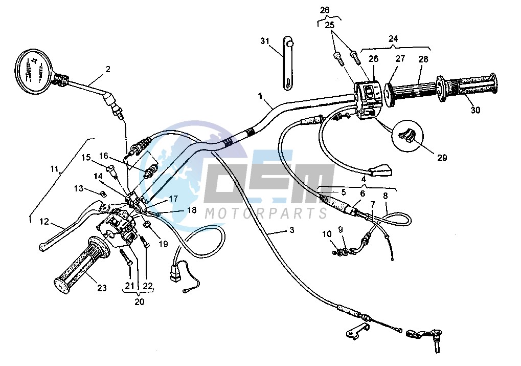 HANDLEBAR-DRIVE CONTROLS