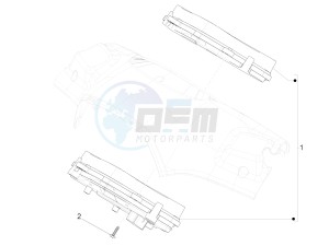 Sprint 150 4T 3V iGet E4 ABS (NAFTA) drawing Meter combination - Cruscotto