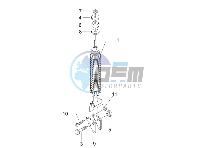 Rear suspension - Shock absorbers