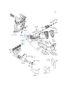 Z800 ABS ZR800DFF UF (UK FA) XX (EU ME A(FRICA) drawing Muffler(s)