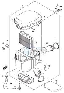 DL1000A drawing AIR CLEANER